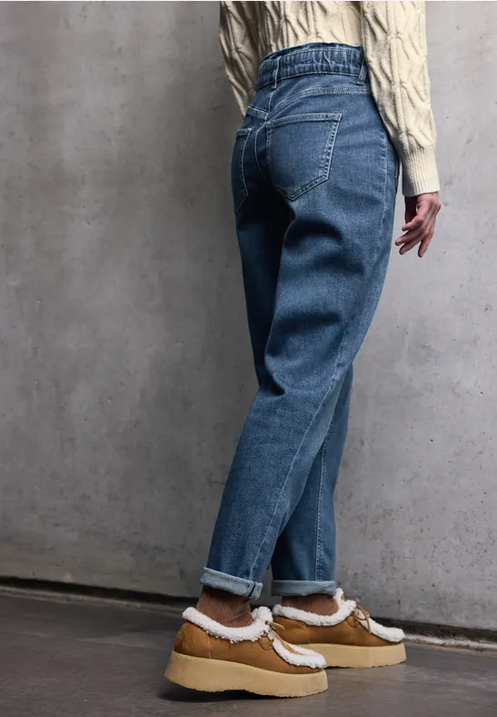 Paperbag Jeans im Loose Fit