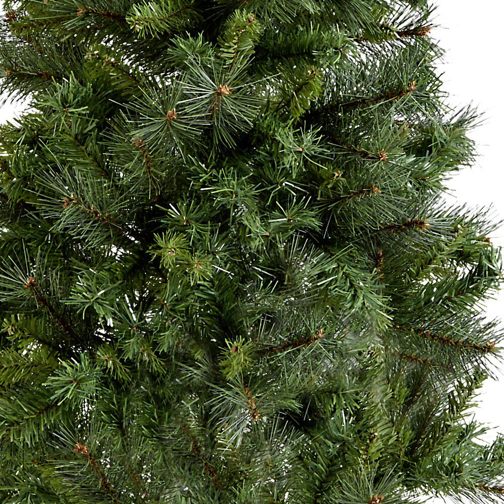Sapin de No&euml;l artificiel pied en bois H180 cm 474 branches vert