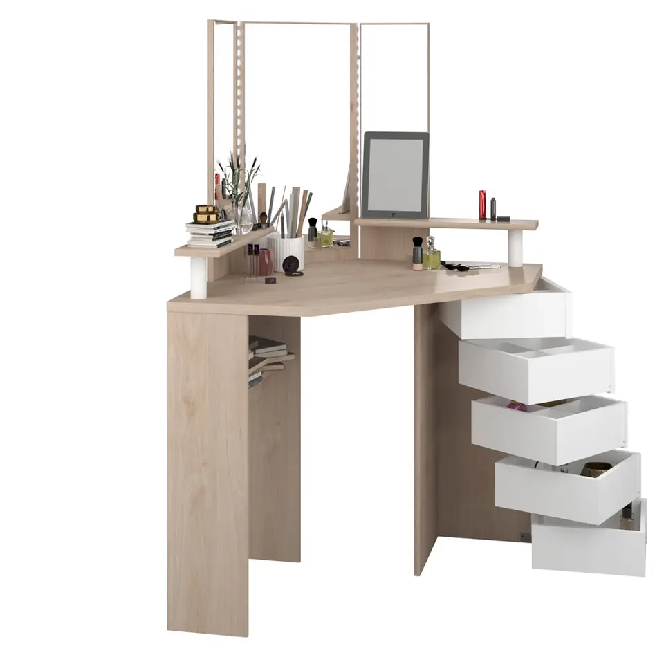 Kaptafel Sweet - eikenkleur - 142x113,5x61 cm