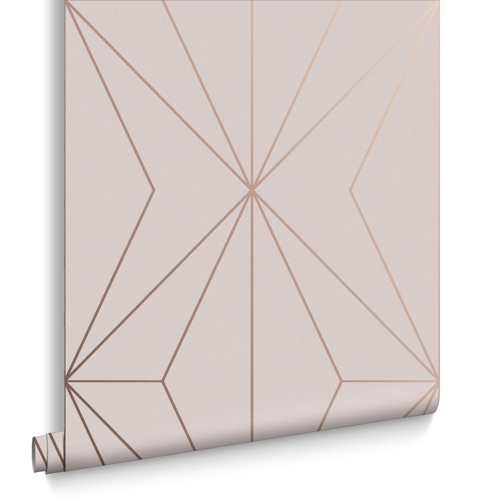 Graham & Brown Vliesbehang - Harmony Blush Rosegold - 10mx53cm
