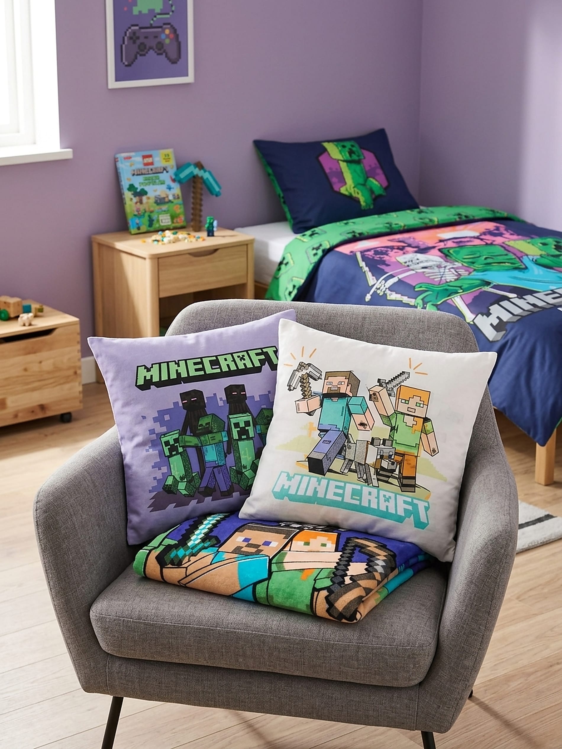 Poszewki na poduszki Minecraft 2 pack