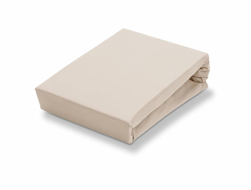Jersey Soft Hoeslaken Stone   140-160 x 200-220 cm   Beige