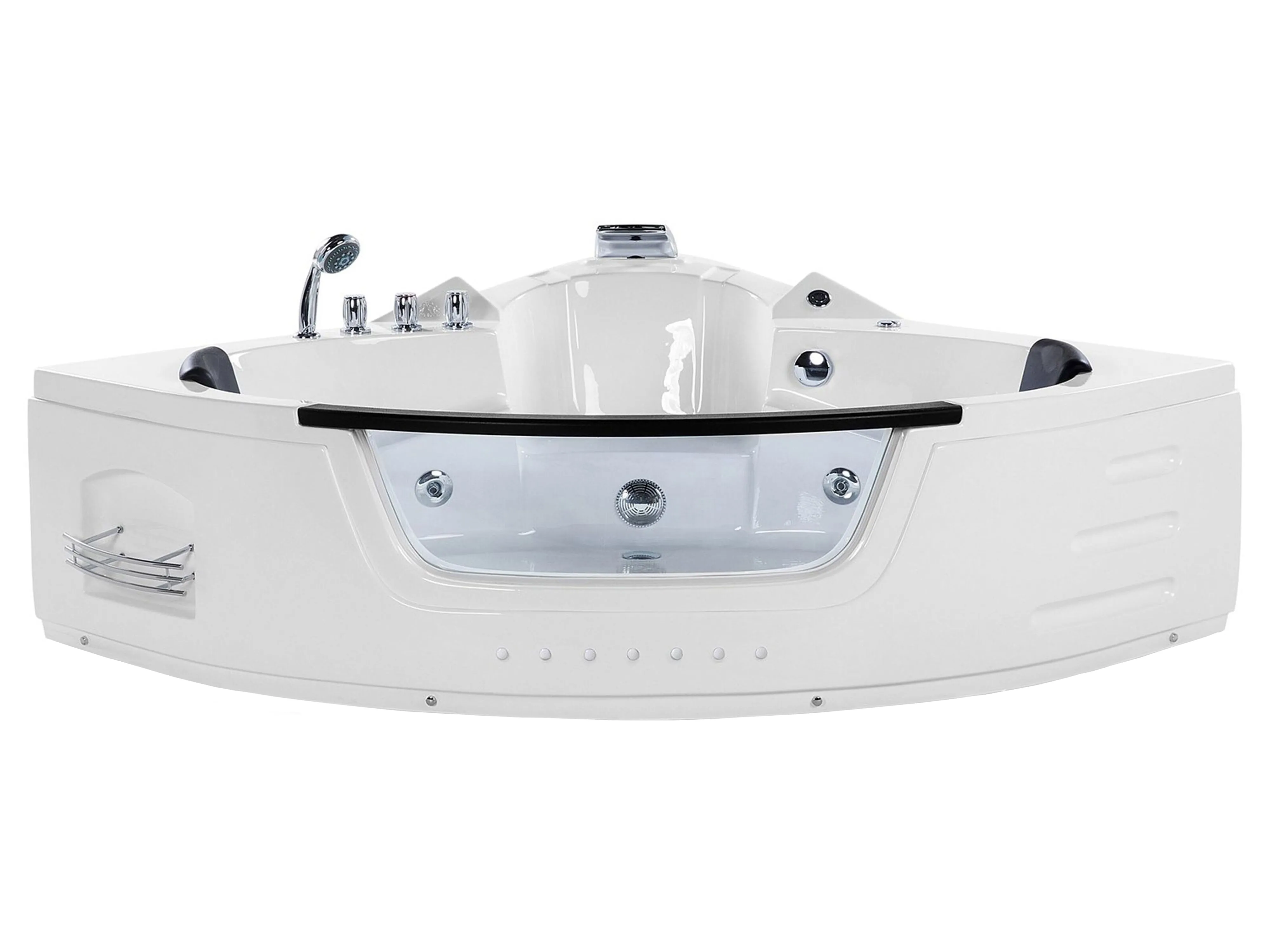 Corner Hot Tub with LED MARTINICA 1980 x 1440 mm White