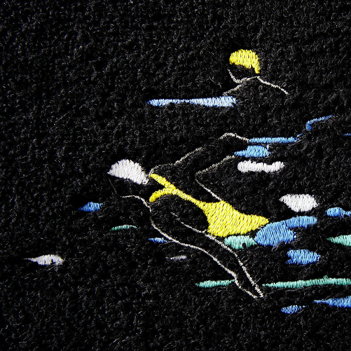 PISCINE - Drap de douche coton noir 70x140 cm