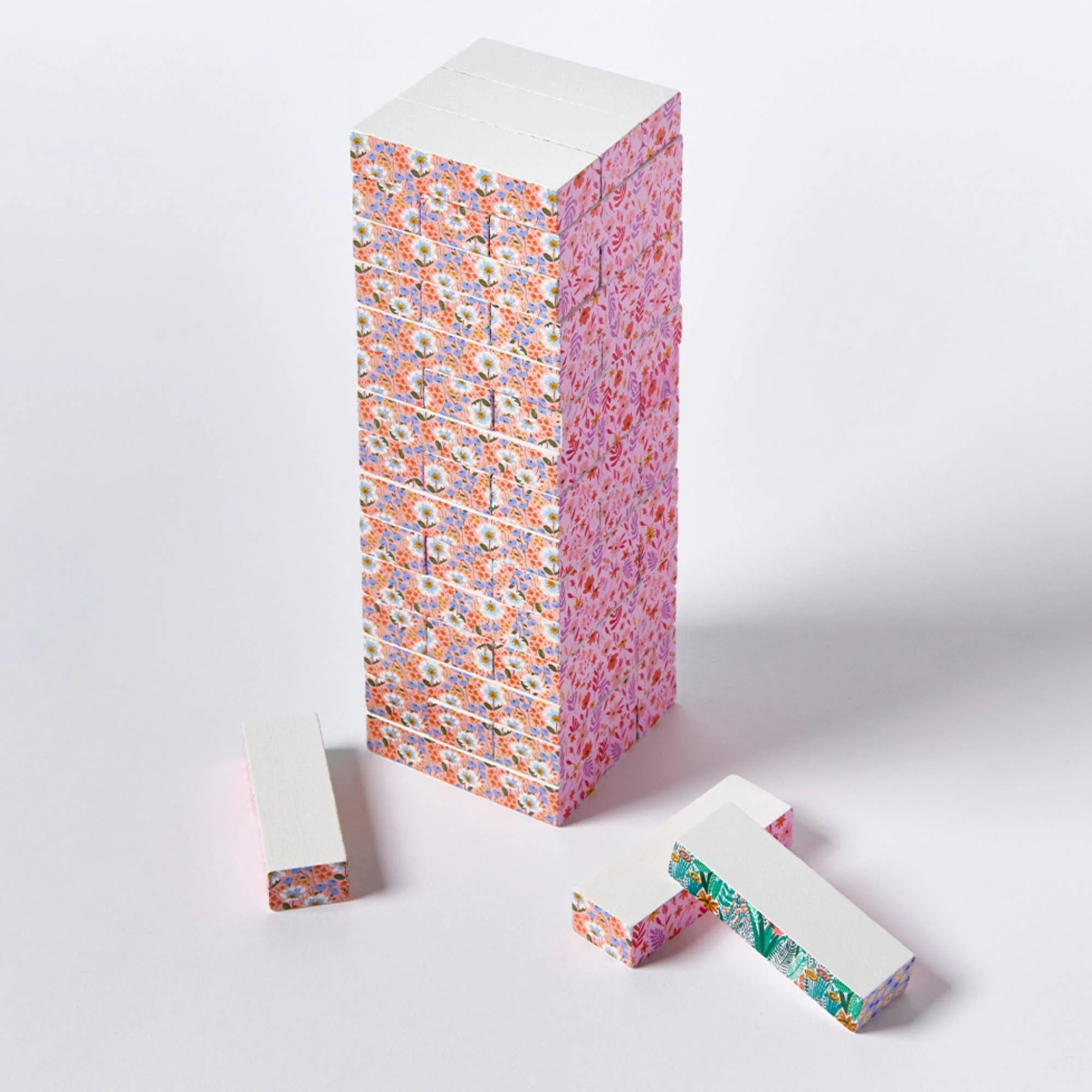 Floral Tumbling Tower Game