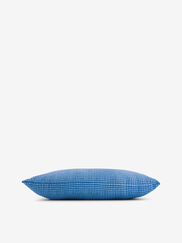 Coussin lucas du tertre 60x30 coton bleu... imprime lucas du tertre