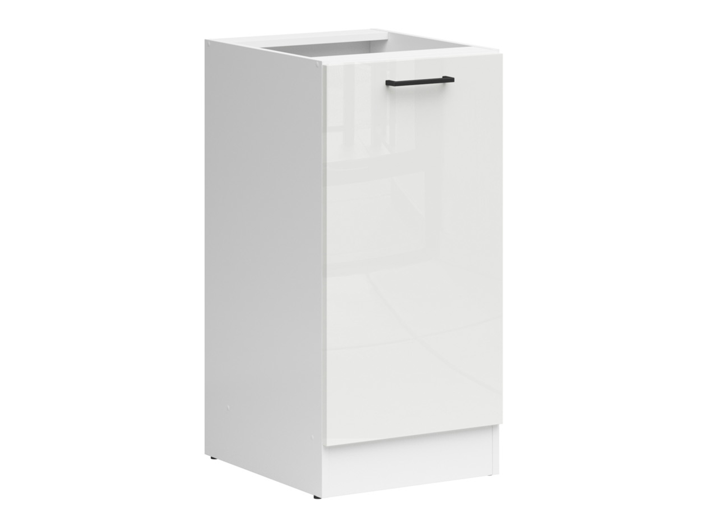 Szafka kuchenna dolna Junona Line 40 cm prawa kredowy połysk