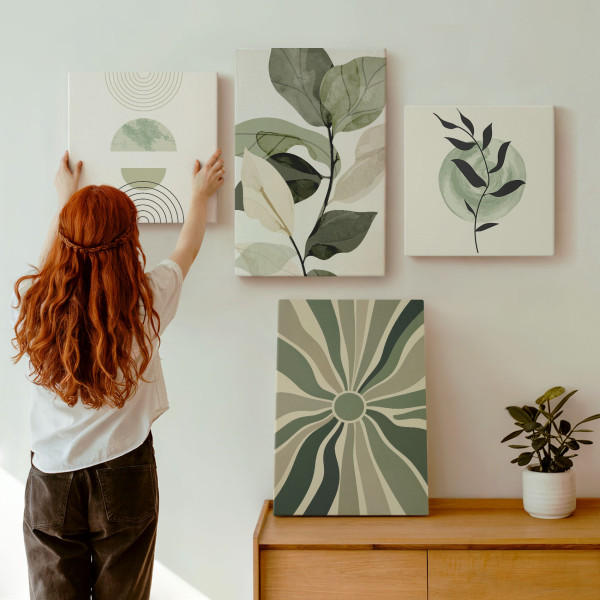 Obraz canvas 4 częściowy Motywy geometryczne |40x40, 40x60| Wallfluent