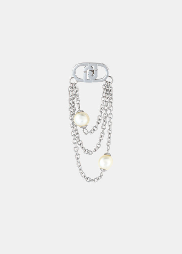 Orecchini pendendi con logo