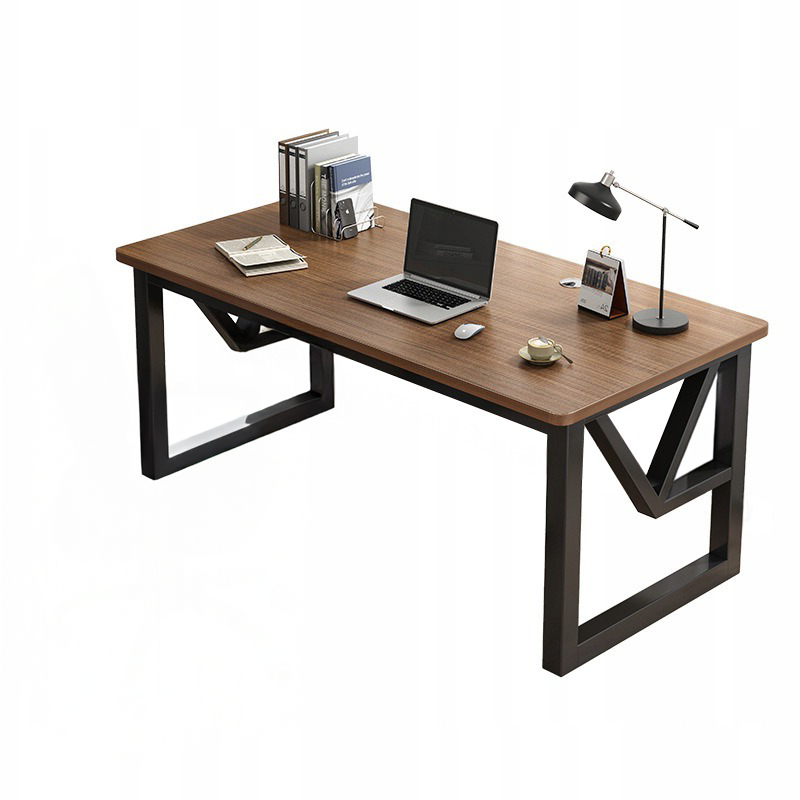 Nowoczesne biurko komputerowe ciemny buk loft 120 cm