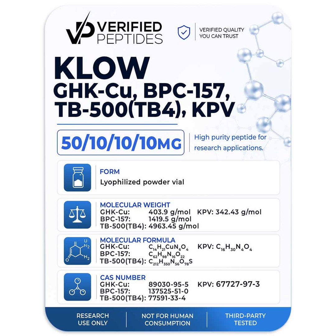 verified peptides klow blend