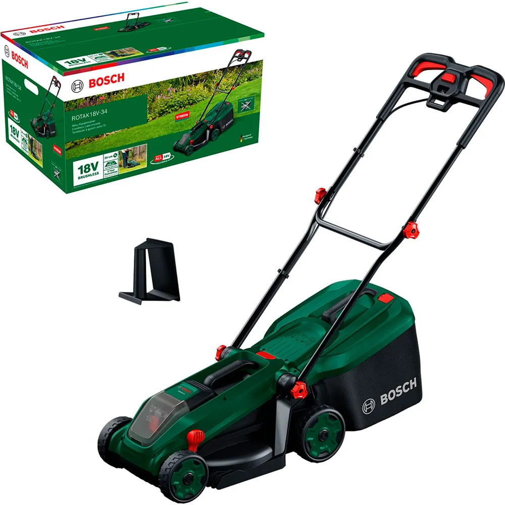Bosch Rotak 18V-34 solo Electric Lawn Mower