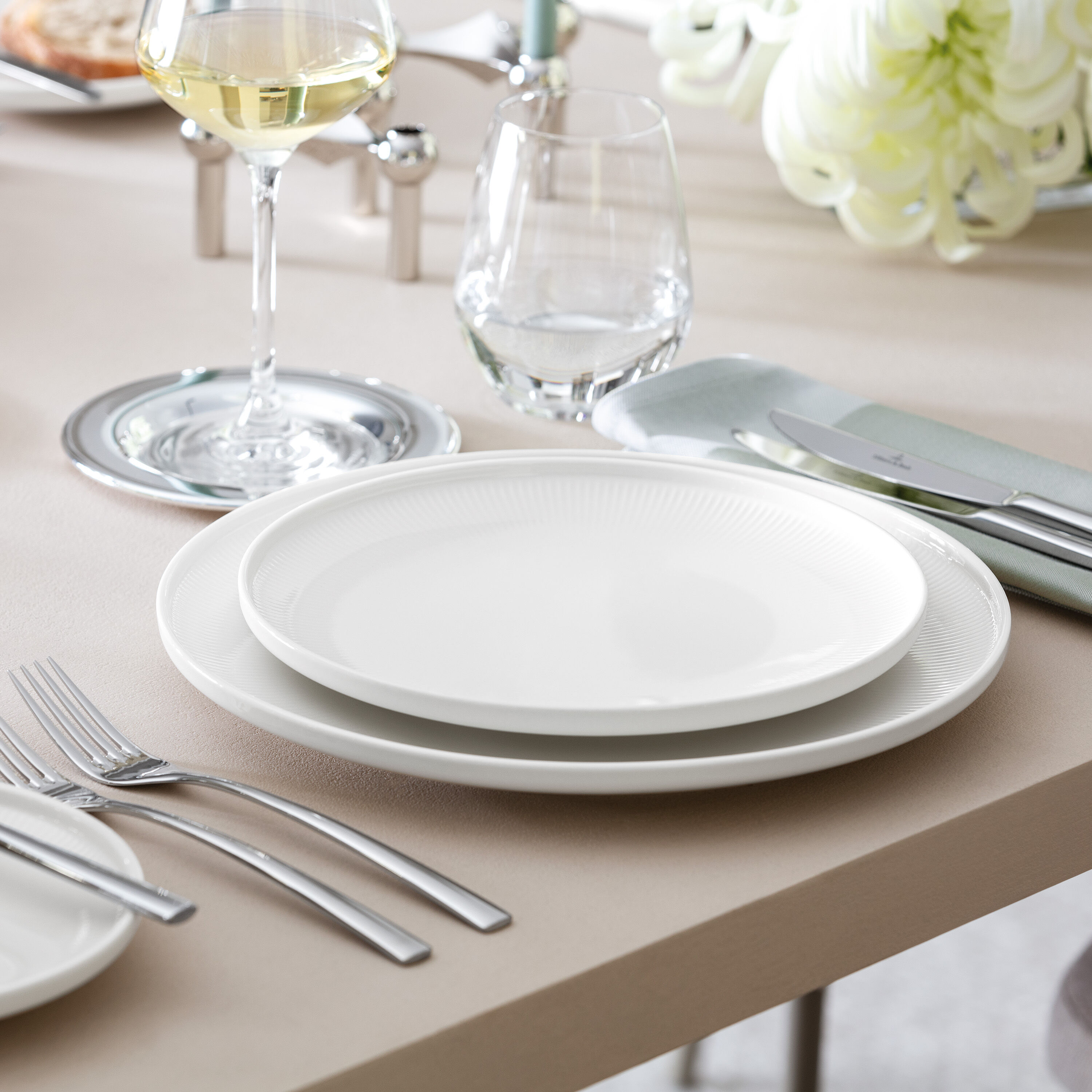 Afina Dinnerware set - White, Premium Porcelain