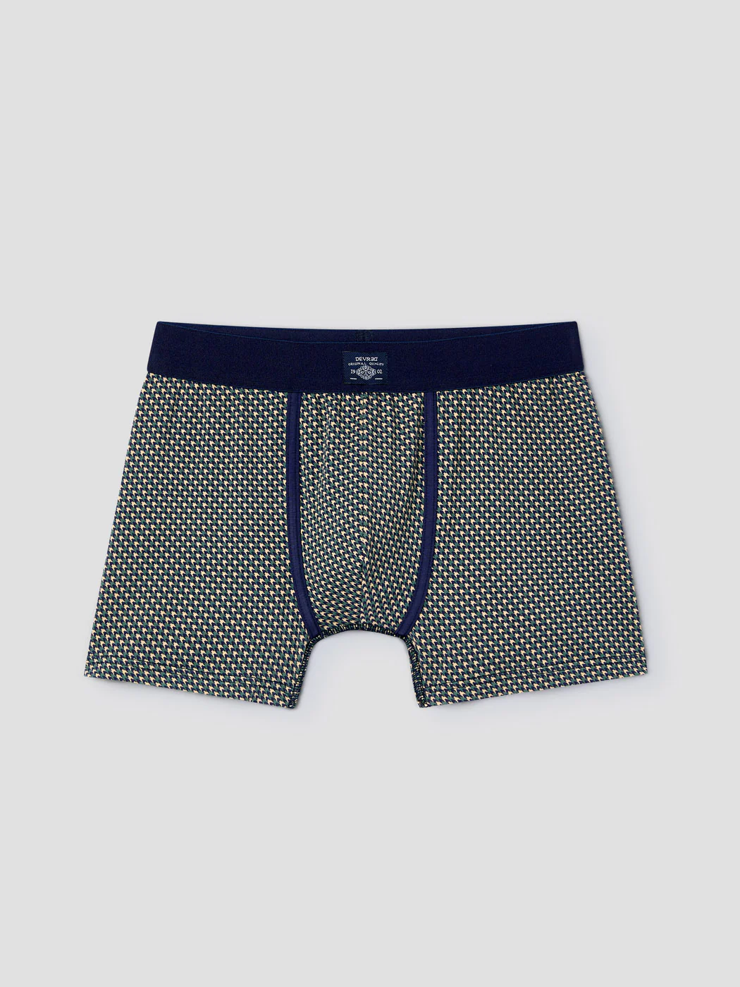 Boxer en coton élasthanne à motif