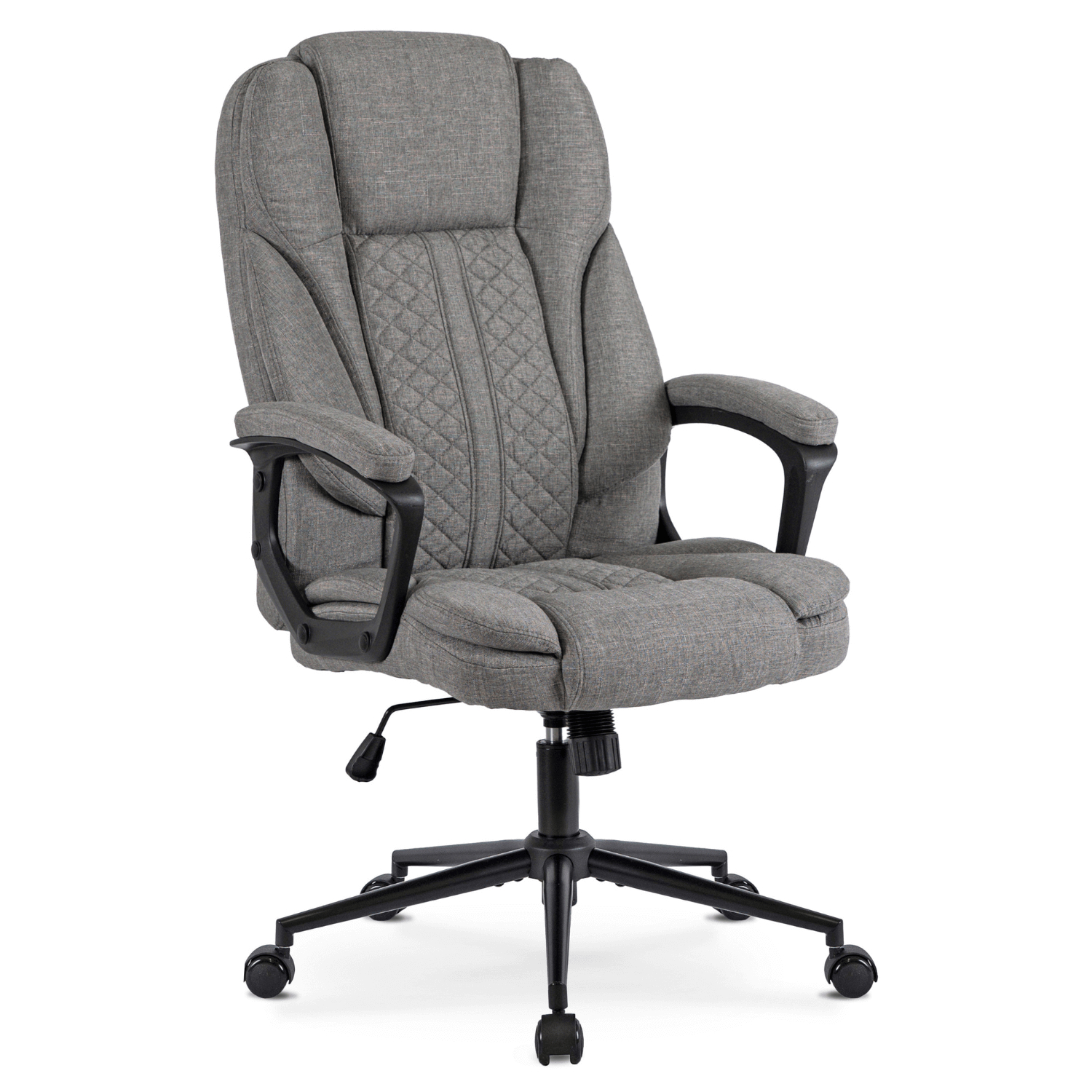 Fotel Biurowy Obrotowy Krzesło Do Biurka Komputer Ergonomiczny Szary PHONIX