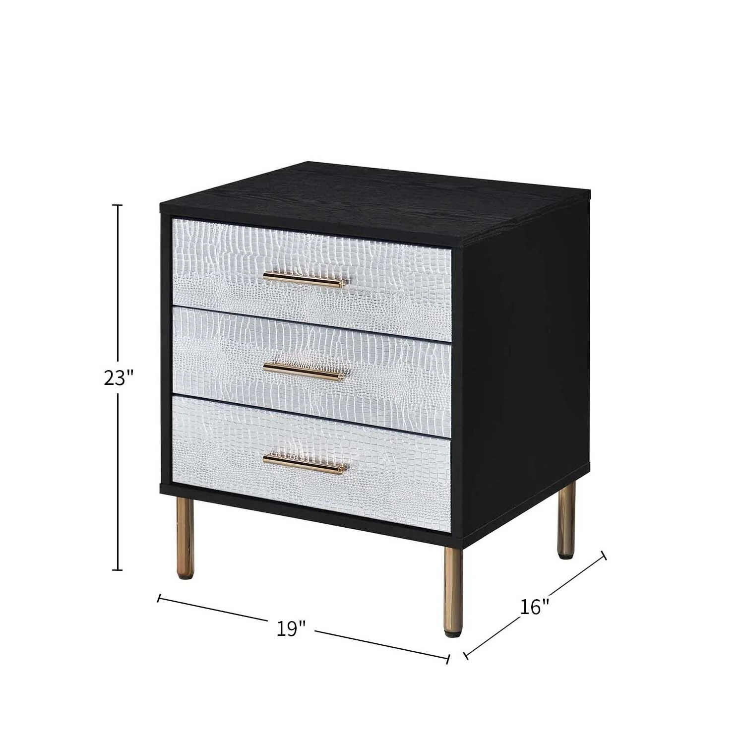 3 Drawers Particleboard Nightstand