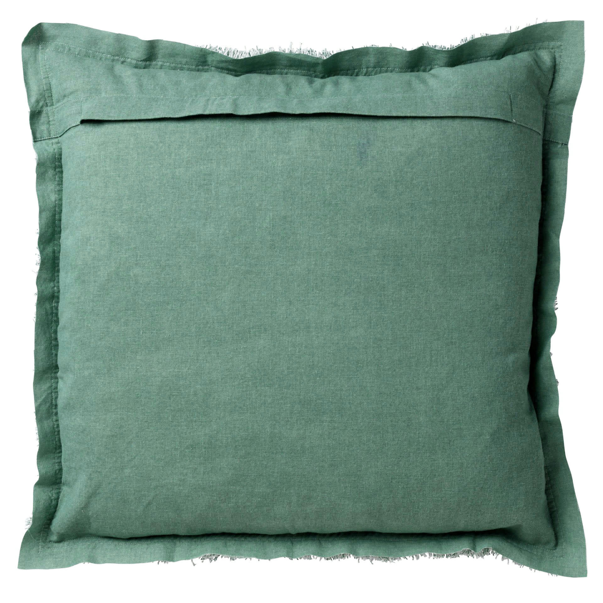BURTO - Coussin - vert en coton 45x45 cm uni