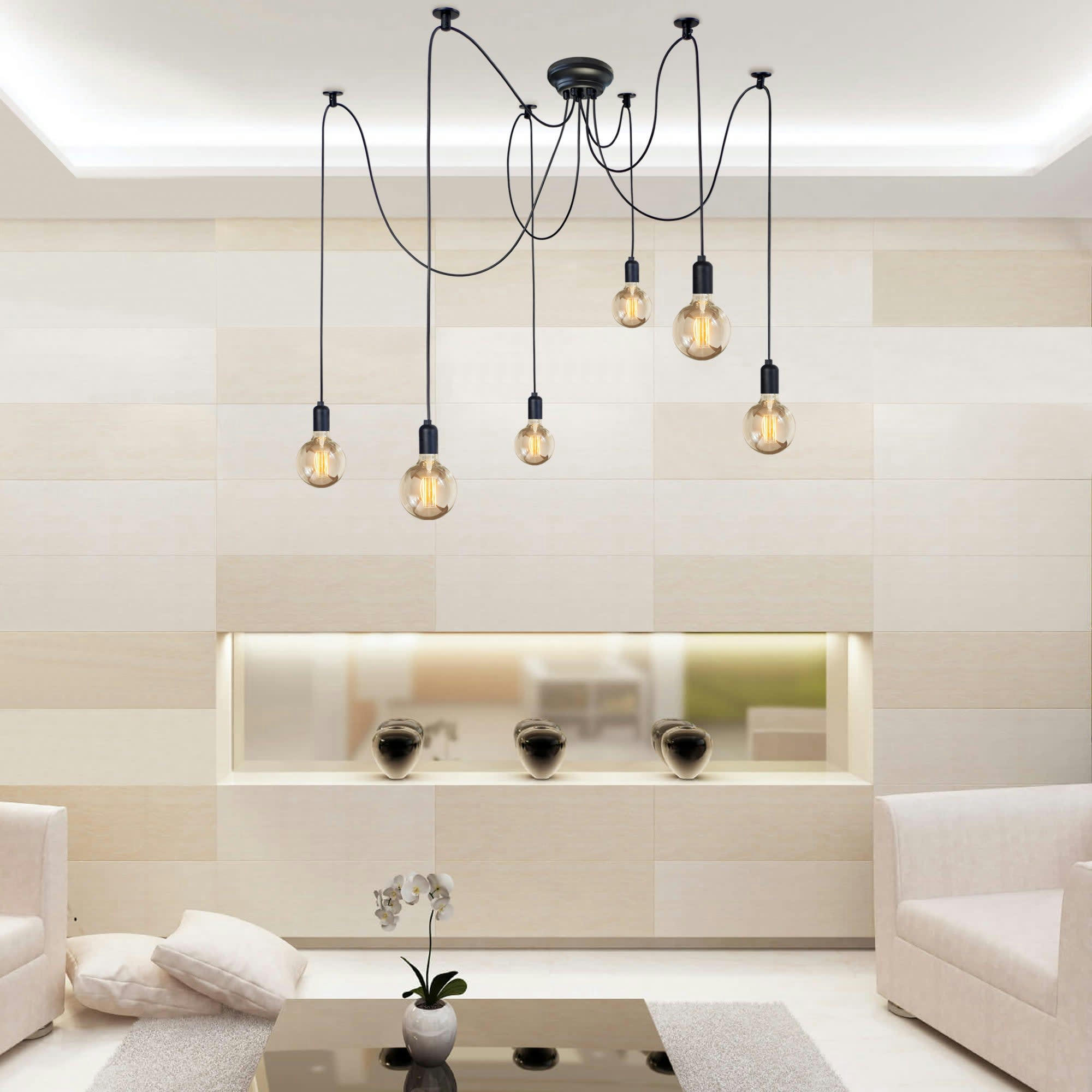 KRAKE - Suspension métal noir et bronze