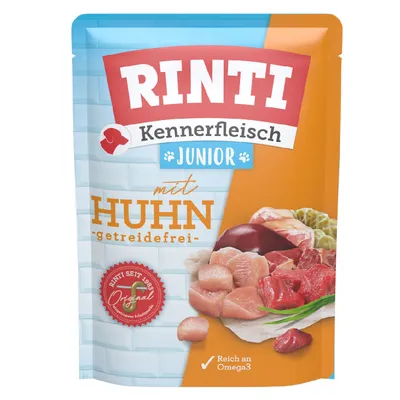 RINTI Kennerfleisch Pouches Junior 10 x 400g