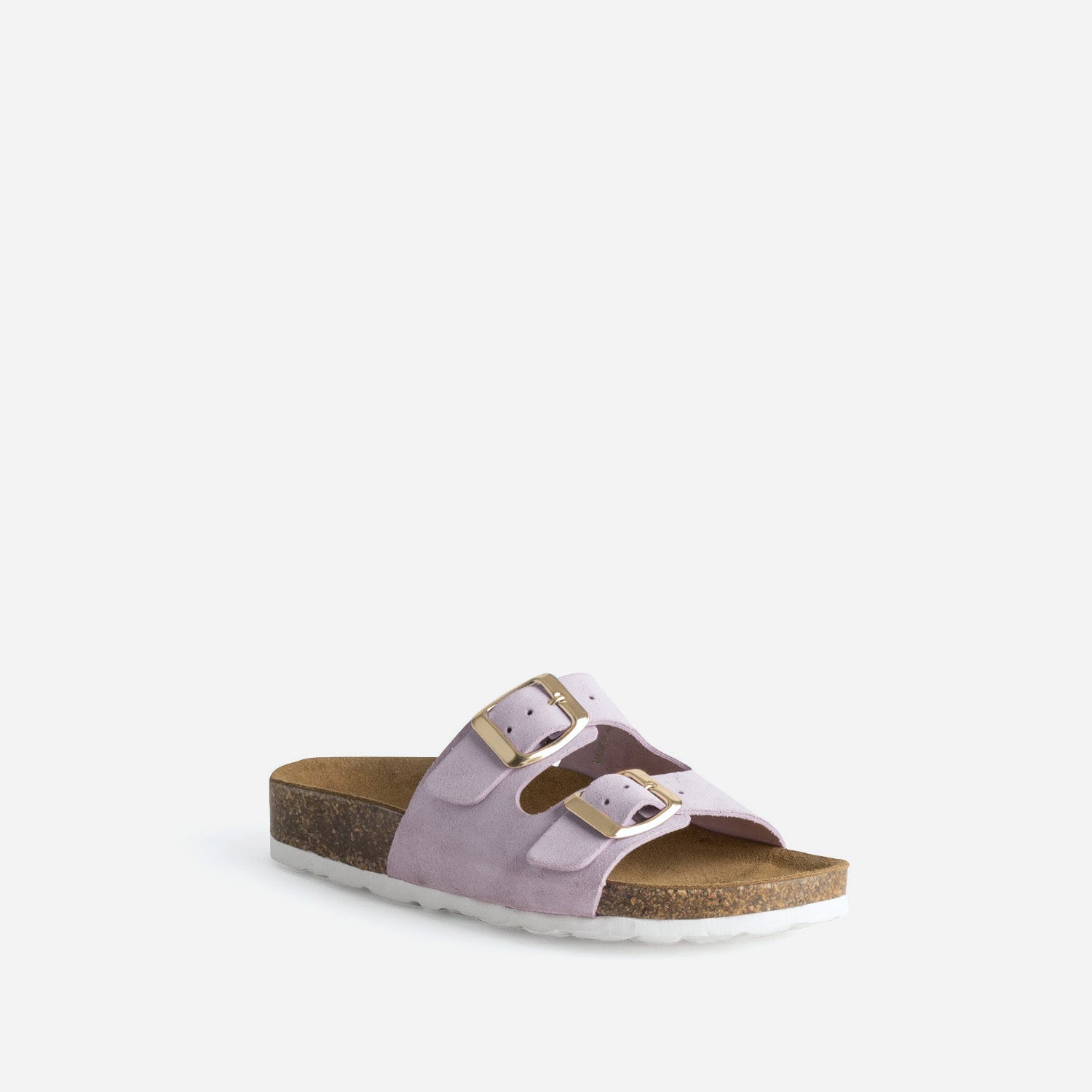Mule BUGGY parme cuir velours