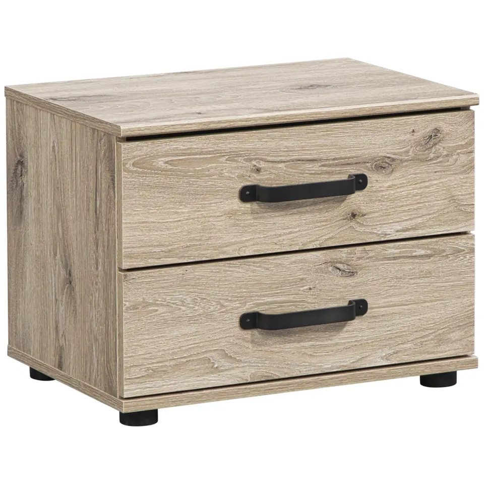 Nachtkastje Dex - licht eikenkleur - 40x52x38 cm