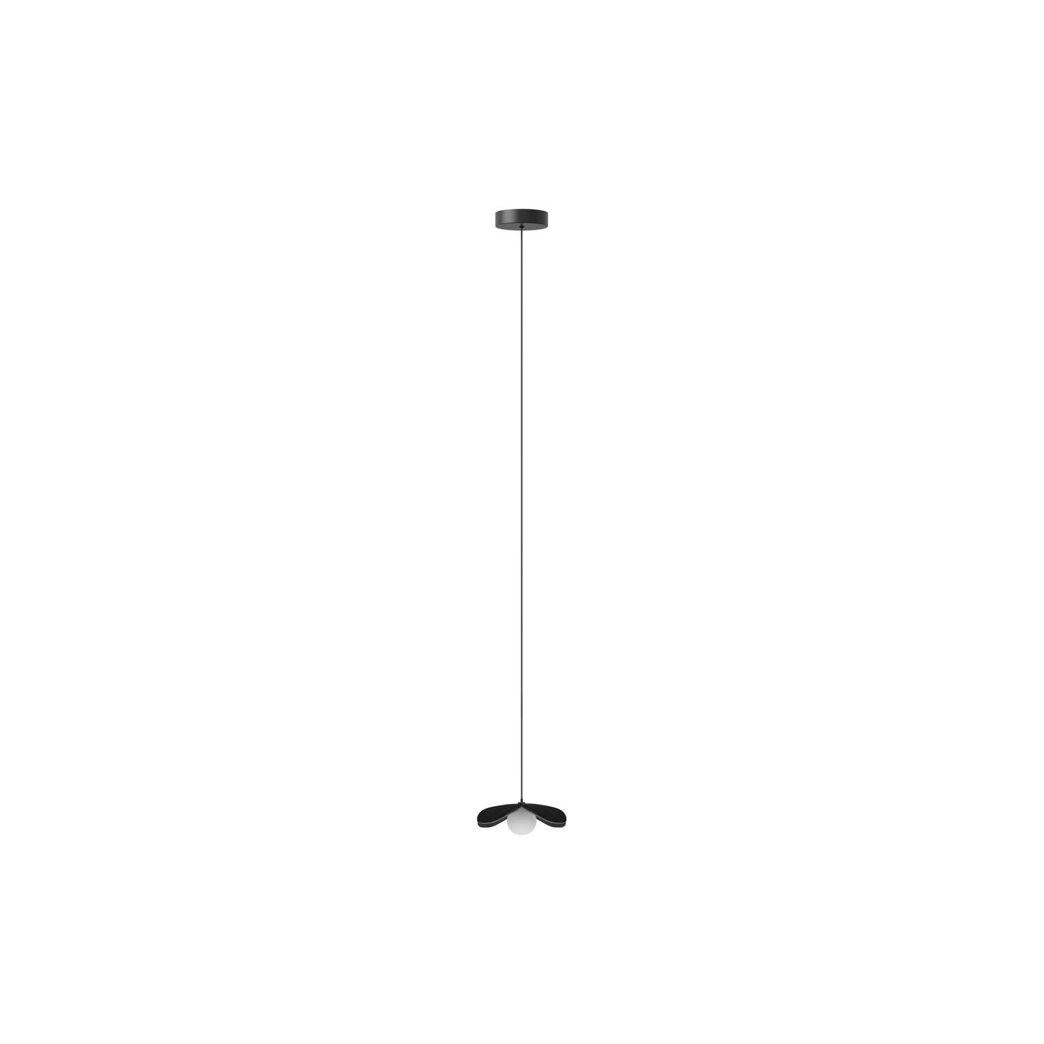 Forget Me Not Pendant, black