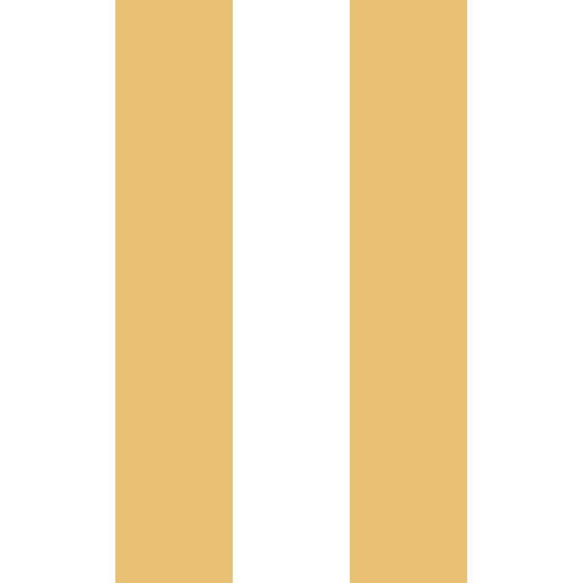 Catchii Behang Navy Stripes okergeel