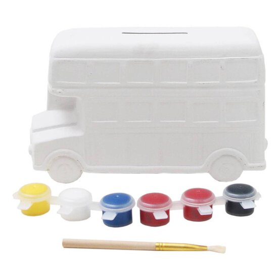 Paint Your Own Bus Money Box