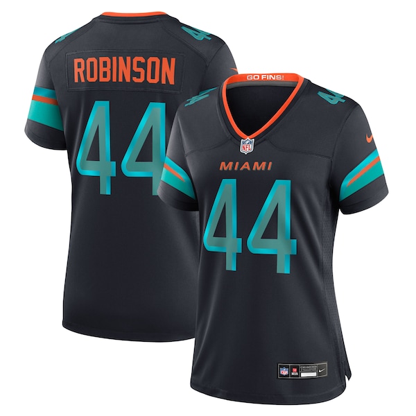 Chop Robinson Miami Dolphins Nike Women's 2025 Rivalries Collection Game Jersey - Pitch Blue
