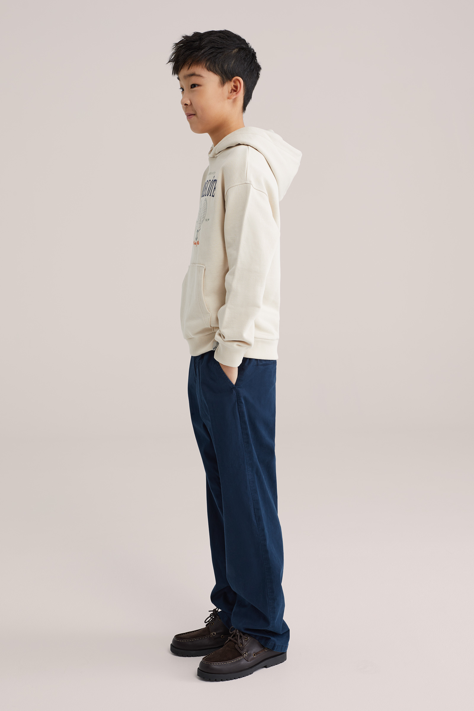 Jongens hoodie met print en embroidery