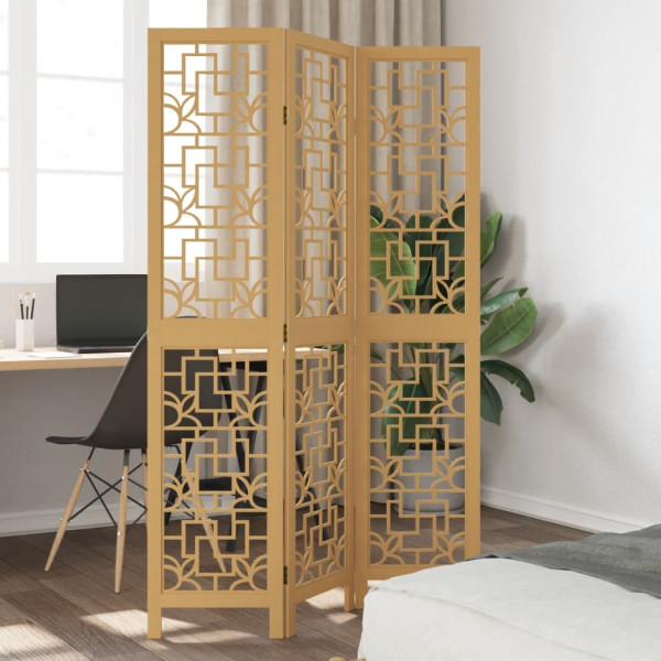 Parawan pokojowy 3-panelowy lite drewno paulowni