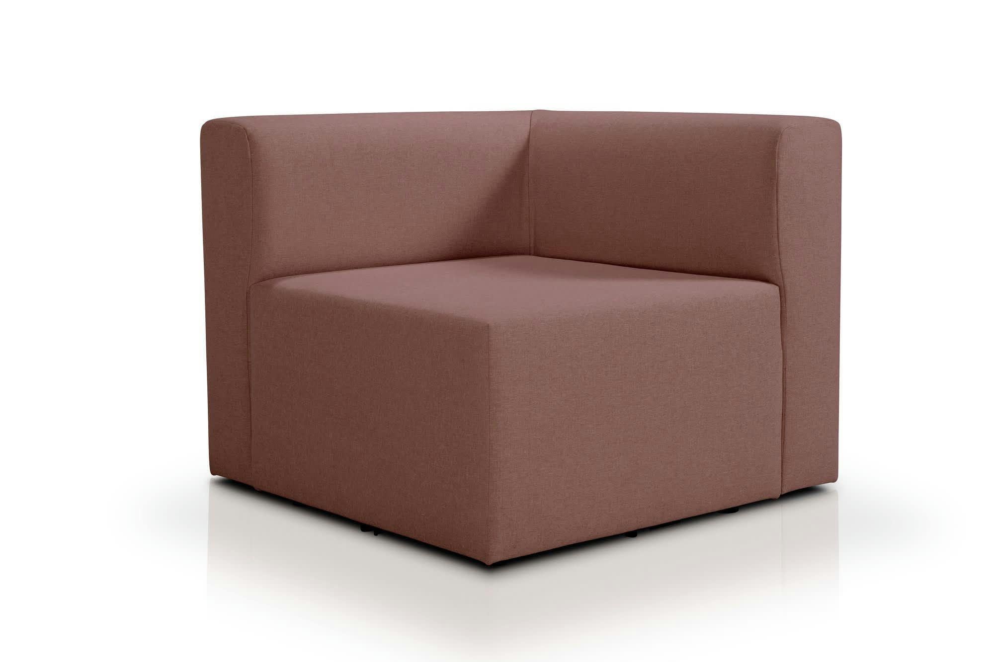 CENTAURI - Angle modulable 1 place  en tissu rose foncé