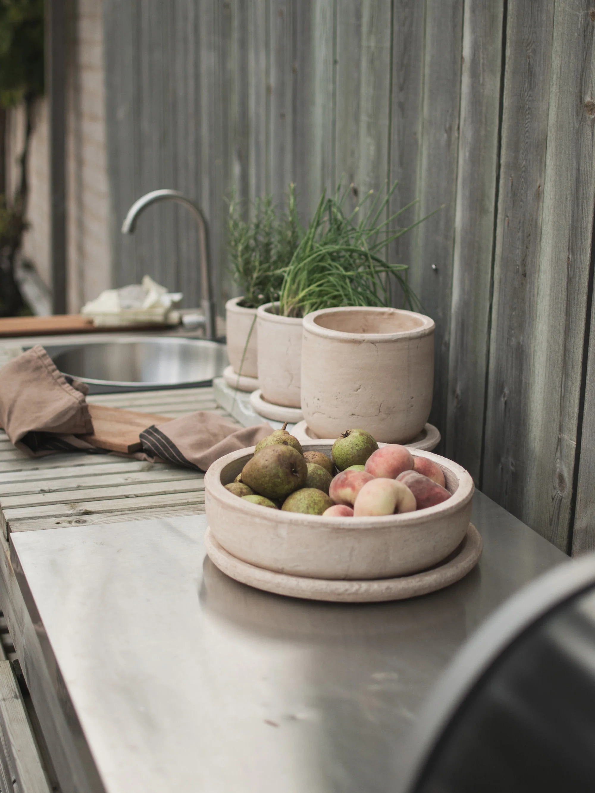 Outdoor-Blumentopf Terra aus Terrakotta, H 11 cm