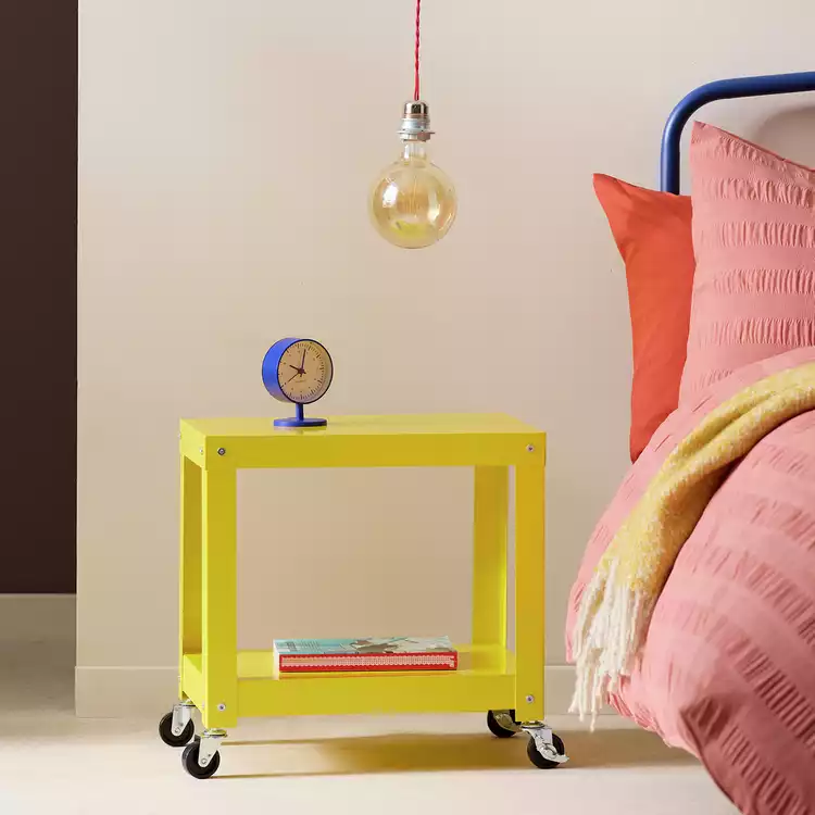 Habitat Archie 2 Tier Bedside Table - Yellow