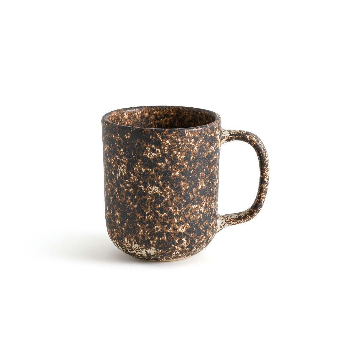 Lot de 2 mugs en grès émaillé mat, Rusty