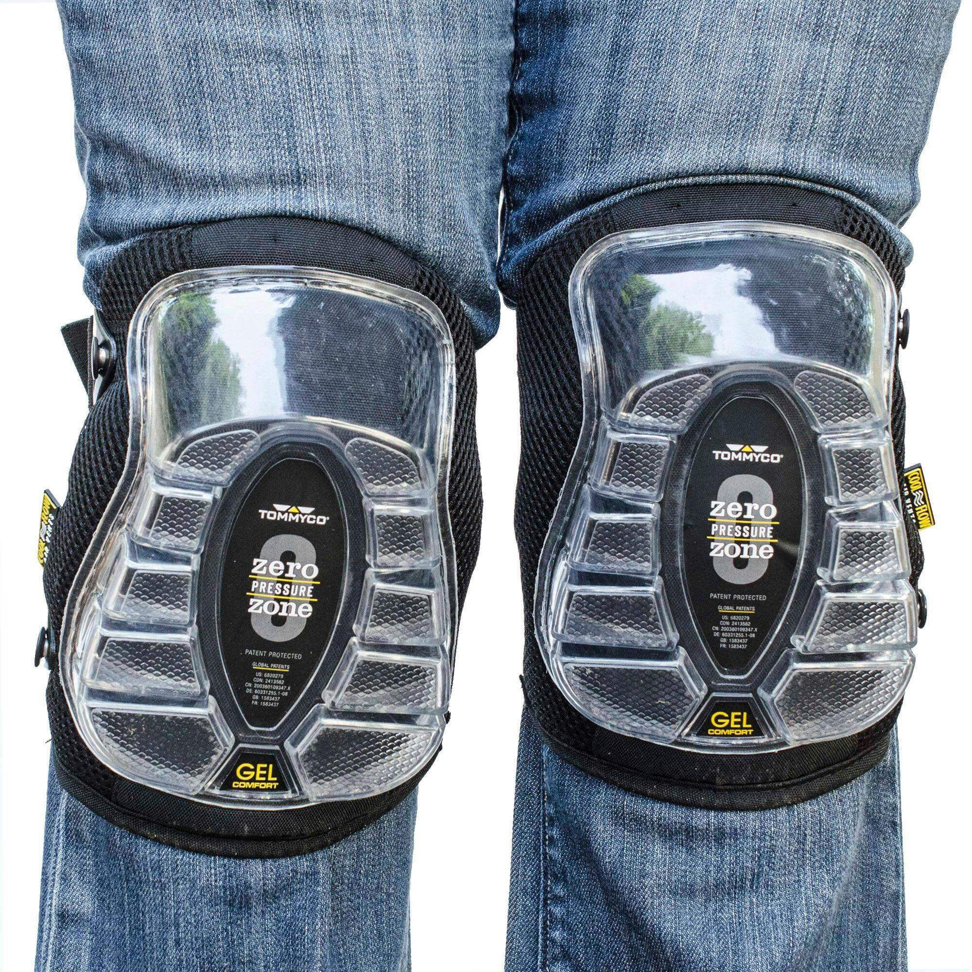 Tommyco GELite Flat-Terrain Kneepads, Black, 1-Pair