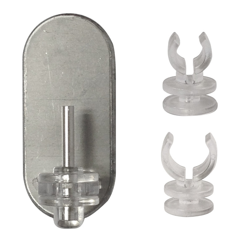 Piton adhésif Neofix 3-en-1 chrome 2 pièces MOBOIS