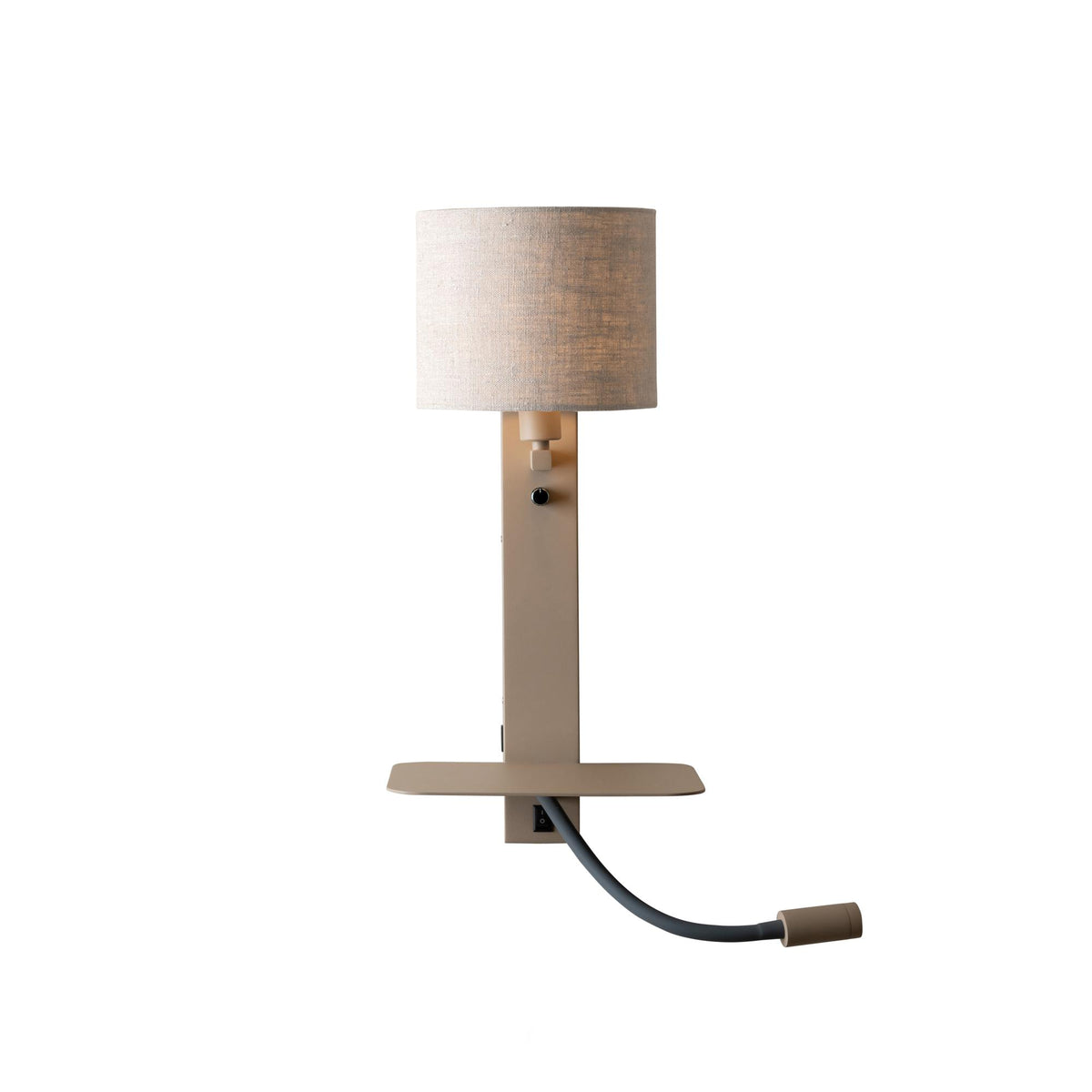 it's about RoMi wandlamp Florence - bruin - 24x24x52cm