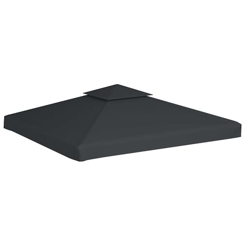 NNEVL Water-proof Gazebo Cover Canopy 310 g / m&sup2; Dark Grey 3 x 3 m