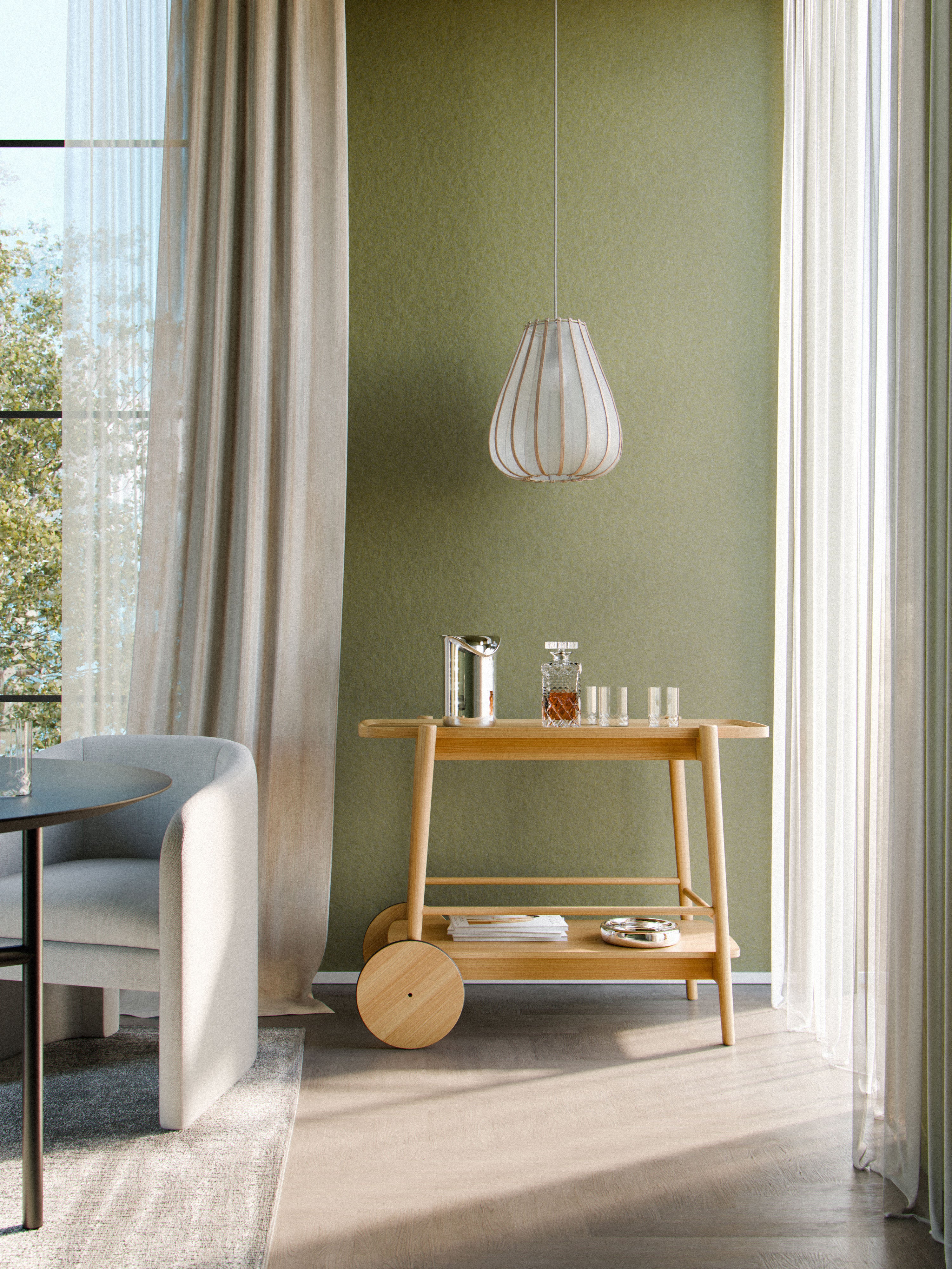 Holz-Servierwagen Libby