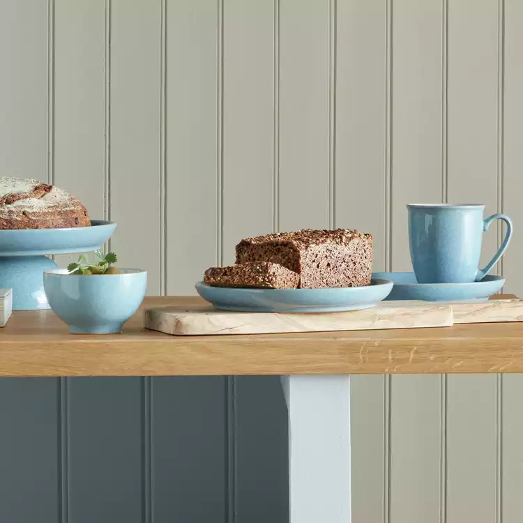 Denby Elements Set of 4 Stoneware Mugs - Blue