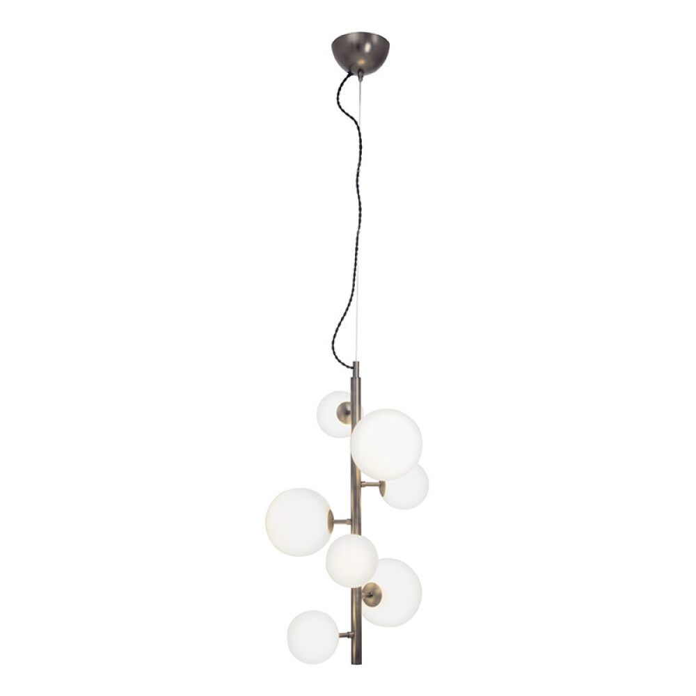 TAKLAMPE ANETA LIGHTING MOLEKYL TINN/HVIT