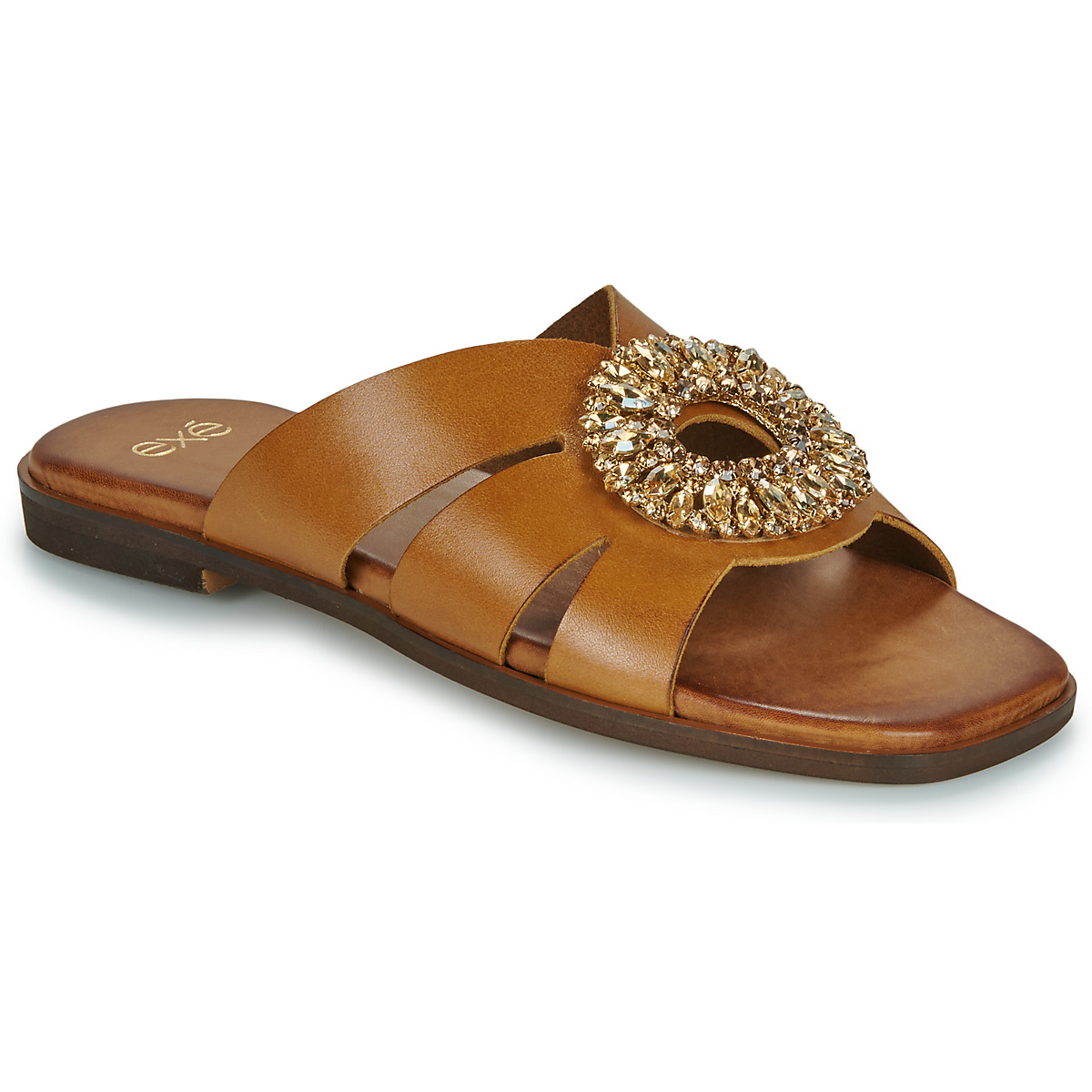 Exé Shoes - 565-NAXOS-LEATHER-TAN - Cognac