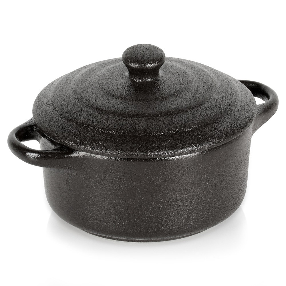 Miseczka do zapiekania porcelanowa z pokrywką 150 ml
