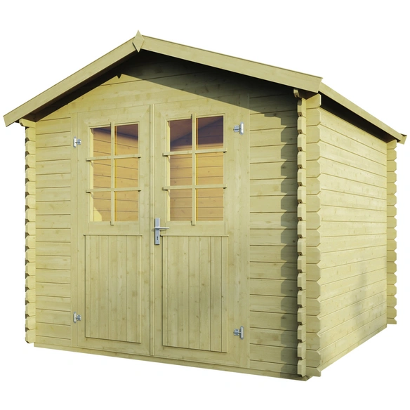 Gartenhaus »Lyon«, Holz, BxHxT: 252 x 222 x 230 cm (Außenmaße inkl. Dachüberstand)