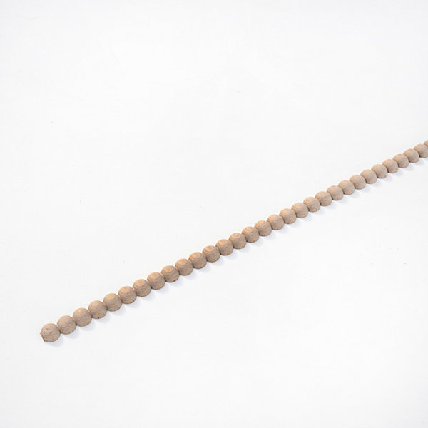 Moulure murale décorative en bois PERLA 30 - 3 x 100 cm - Brut sans peinture - Cimaise - Plinthe - Baguette d'ornement