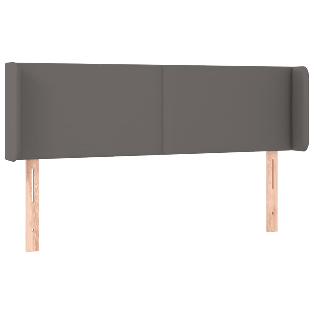 Wezgłowie Szary 147 x 16 x 78/88 cm Sztuczna skóra vidaXL