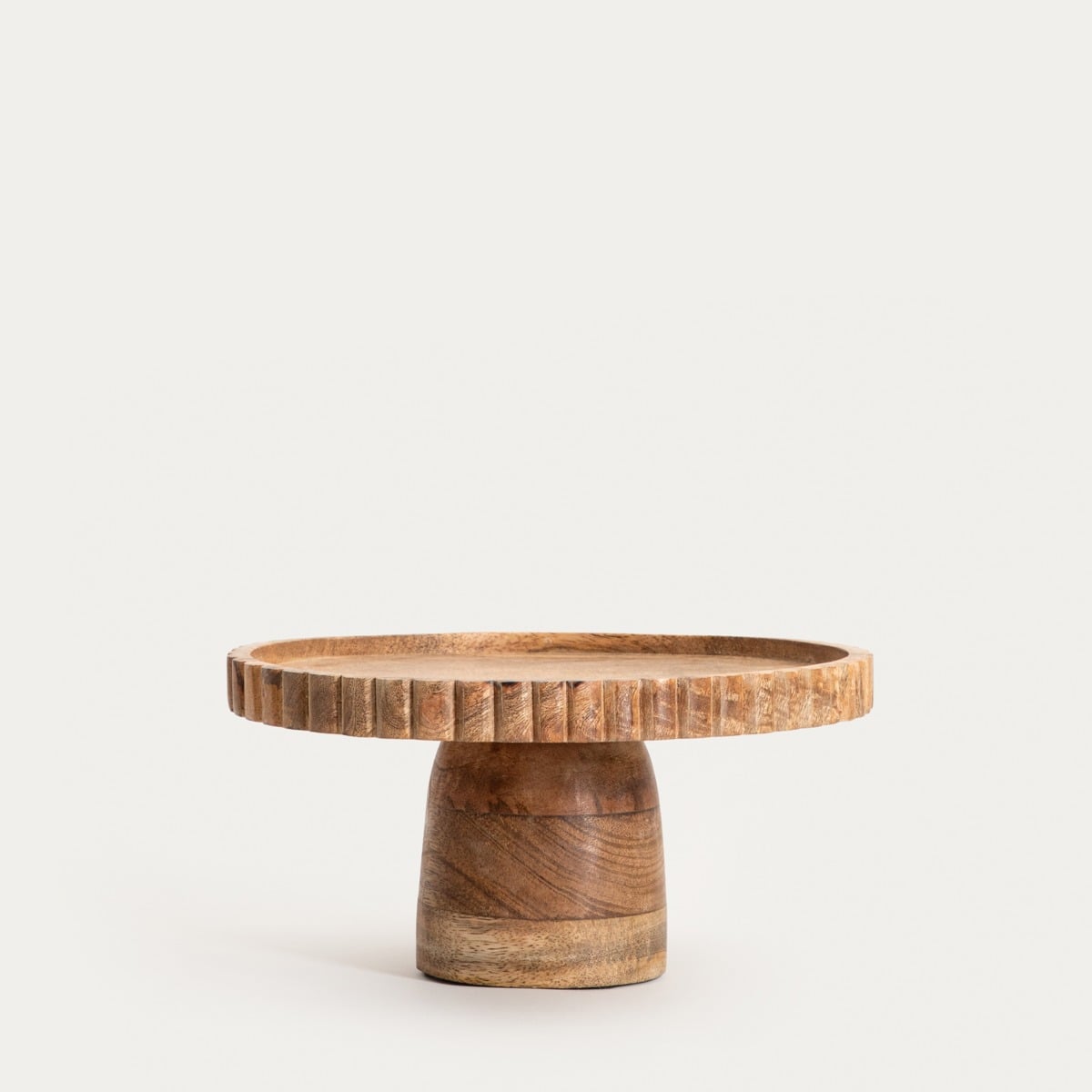 Patera LINEA MANGO na nóżce z nieregularnym rantem 25x12 cm