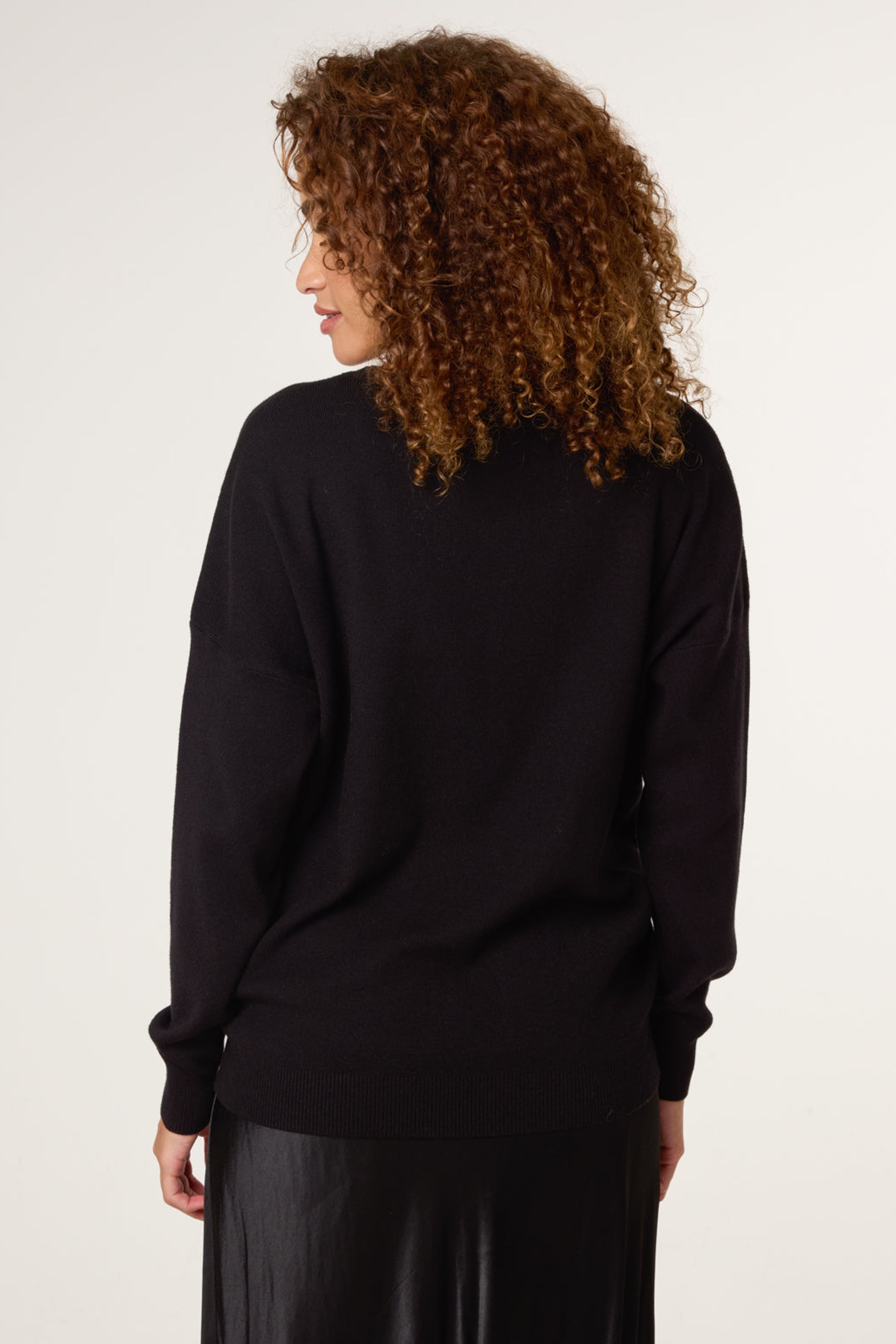 Blue Vanilla Black Christmas Sequin Elephant Jumper