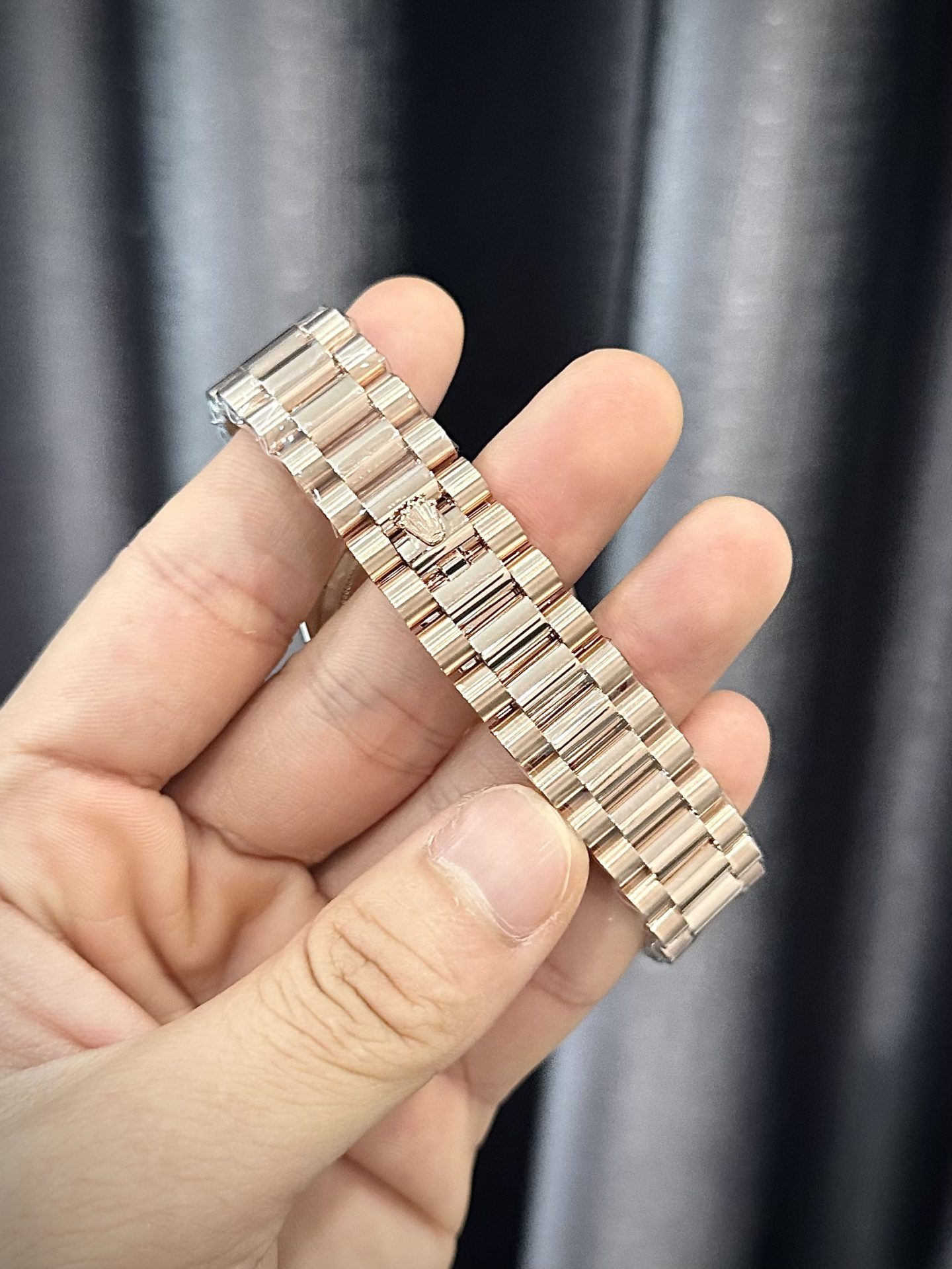 Rolex Day-Date 128235 RG Plated Green Dial With Diamonds 36mm Super Clone